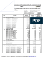 2.0 Cuadro Resumen de Liquidacion