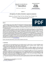 Absorption of Carbon Dioxide in Aqueous Ammonia: Energy Procedia