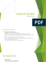 Cultural Studies Authority Structures