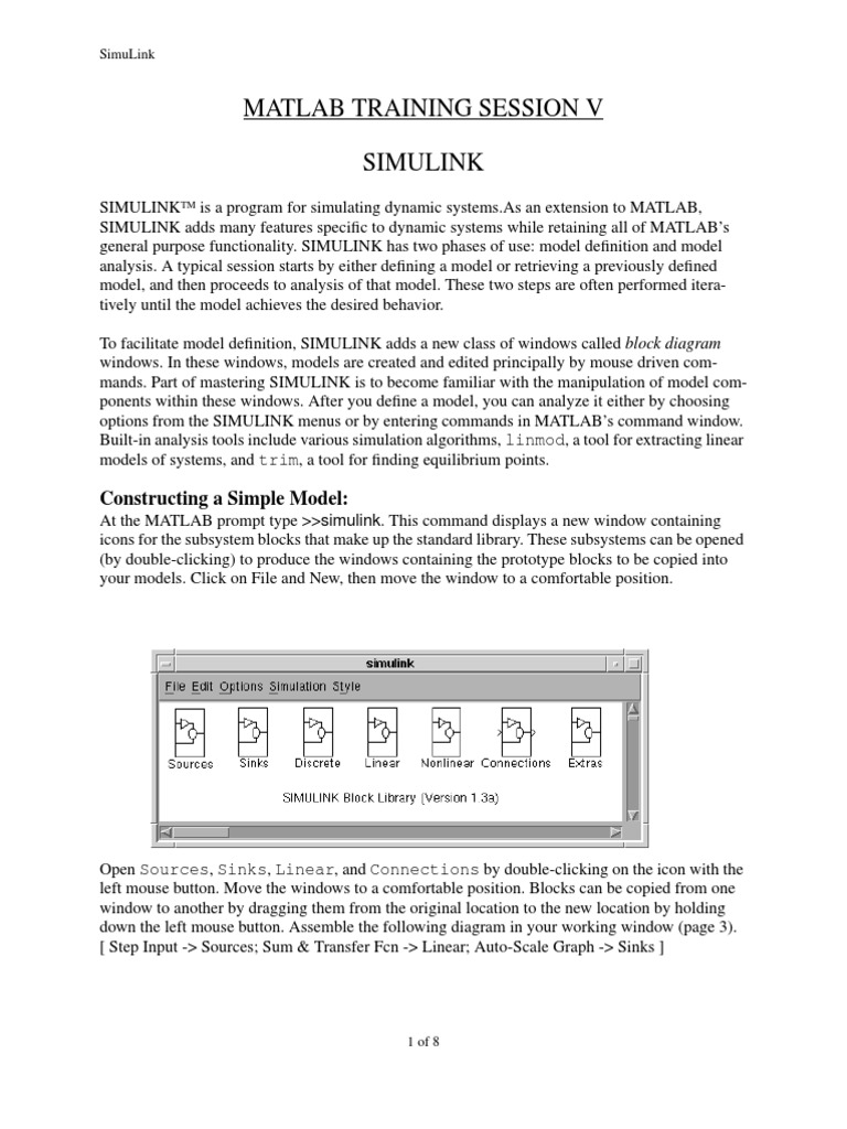 Simple Simulink Model Tutorial | PDF | Matlab | Icon (Computing)