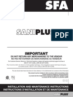 Saniplus Instruction Manual