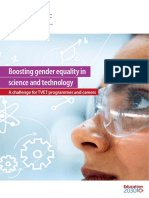 Boosting Gender Equality in Science and Technology