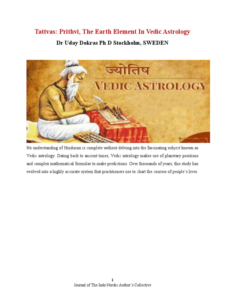 Vedic Astrology PDF Hindu Astrology Horoscope
