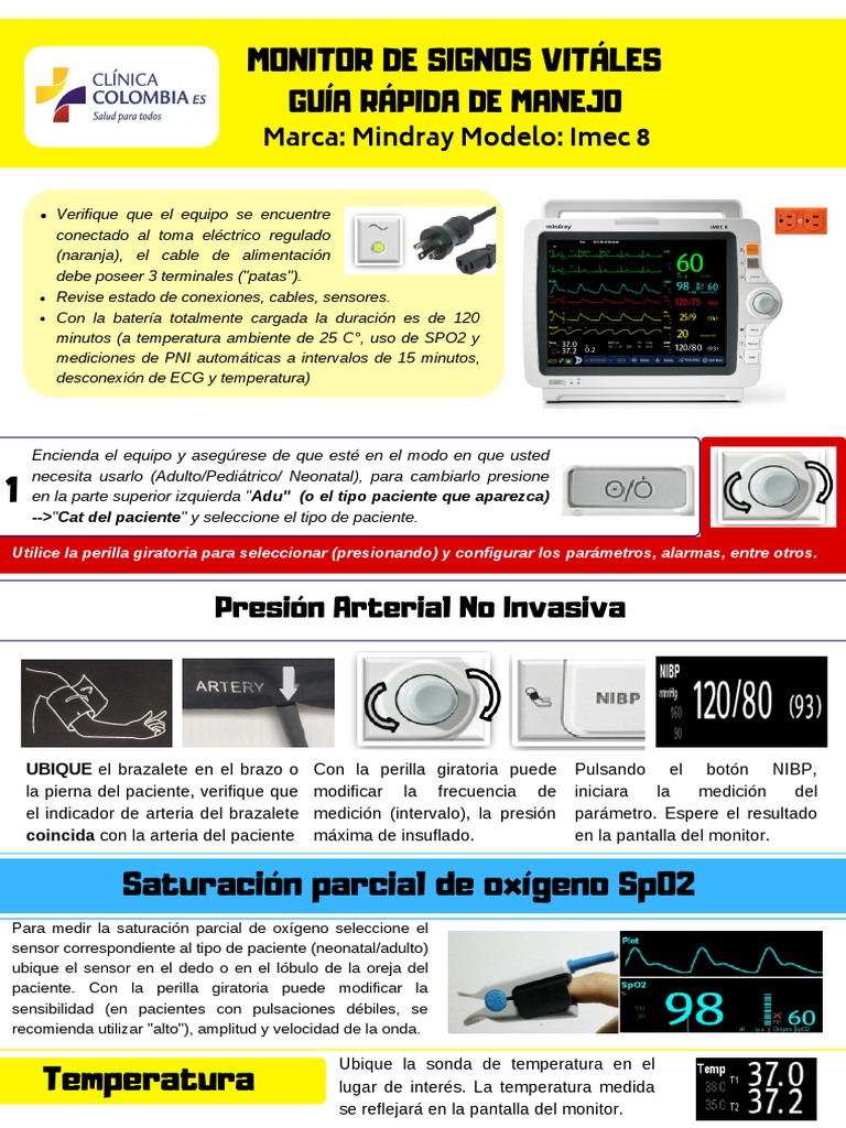 Monitor Imec 8 Pdf Electrocardiografia Presión Sanguínea