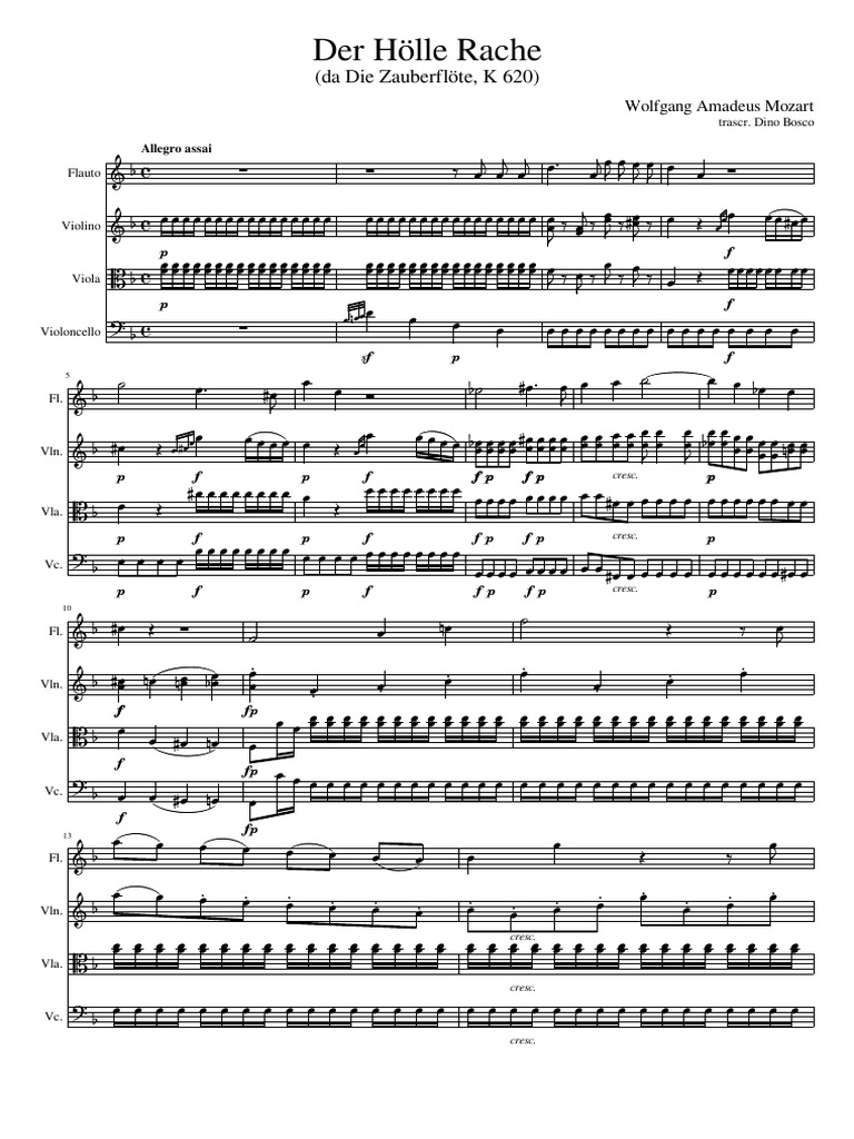 Mozart-Der Holle Rache 2 | PDF | Classical Music