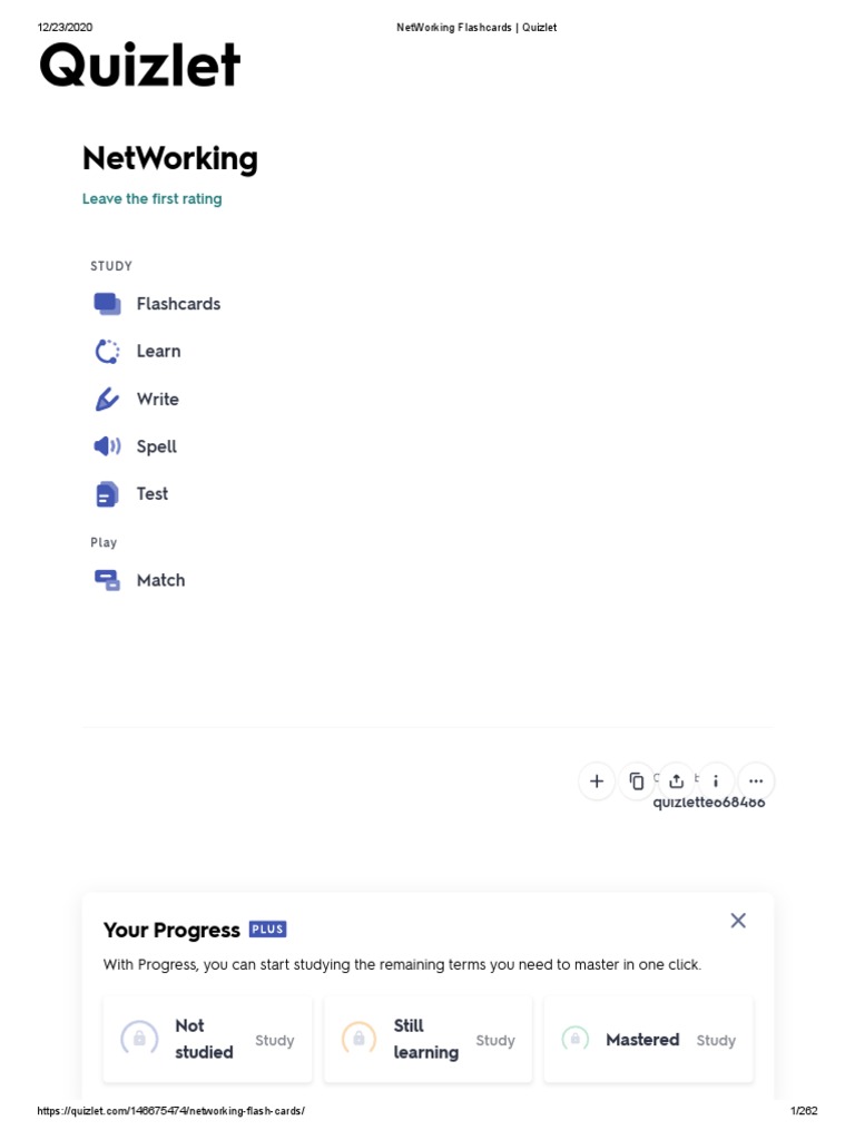 NetWorking Flashcards Quizlet PDF Transmission Control Protocol Computer Network