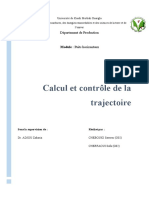 Calcul Et Controle de La Trajectoire