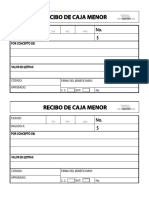 Recibo de Caja Menor para Imprimir PDF