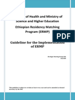 Ethiopian Residency Matching Program (ERMP) Guideline