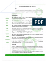 Resolucion Academica 01-2020
