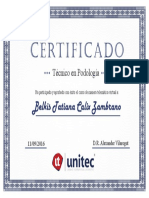 Certificado Tati