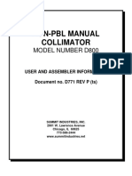 LX125 D800 Collimator User Manual