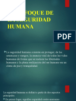 El Enfoque de La Seguridad Humana