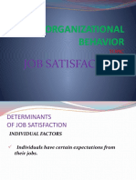 Organizational Behavior: Job Satisfaction
