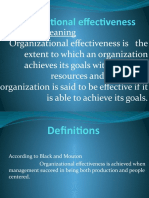 Organizational Effectiveness