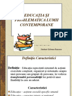 362615947-EDUCAŢIA-ŞI-PROBLEMATICA-LUMII-CONTEMPORANE-power-point-ppt