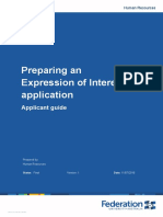 Preparing An Expression of Interest Applicant Guide