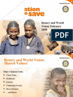 Rotary and World Vision February 2008