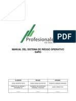 Manual SARO gestión riesgo operativo