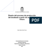 Diseño del proceso de produccion de biodiesel a partir de aceites de fritura_tesis_UNAL_2014.pdf