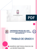 Diseño Metodológico - Trabajo de Grado II