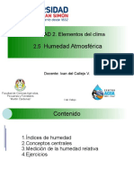 Diapositivas UNIDAD 2-5 HUMEDAD