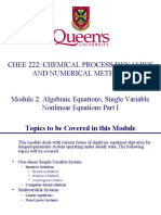Chee 222: Chemical Process Dynamics and Numerical Methods
