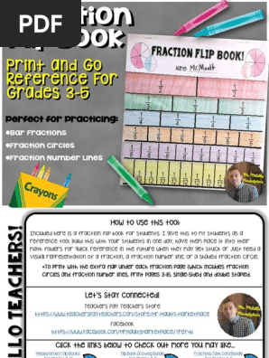 Fraction Flip Book