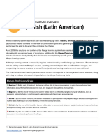 Spanish (Latin American) : Course Structure Overview
