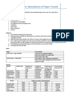 Science Report-Paper Towels