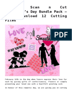 Brother Scan N Cut Valentine's Day Bundle Pack - Free Download 12 Cutting Files
