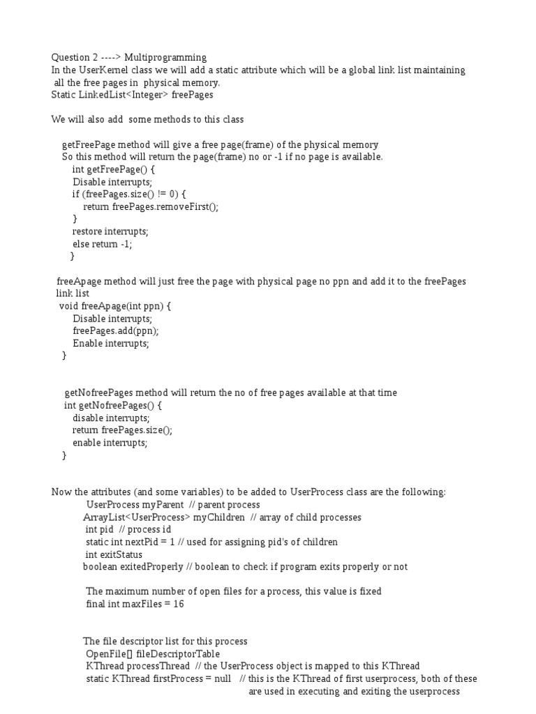 Multiprogramming Memory Management Code | PDF | Integer (Computer ...