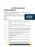Quiz - Myths and Misperceptions