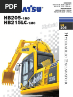 Komatsu HB205 Hybrid Excavator Overview | PDF | Hybrid Vehicle