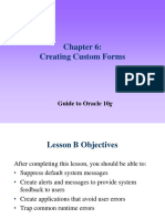 Chapter 6 Creating Custom Forms To Oracle 10g 2 Open The 6bprojectsfmb Form