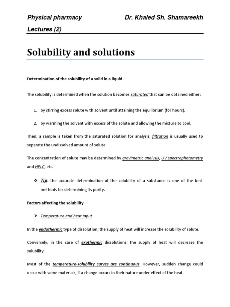 The Ultimate Guide To Solubility Demystifying This Physical Property - 9mamyjm