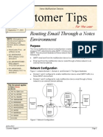 Customer Tips: Routing Email Through A Notes Environment