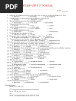 SU WORKSHEET - 2nd QT Cle Ica GR 3