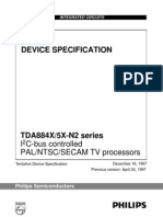 Device Specification: I C-Bus Controlled PAL/NTSC/SECAM TV Processors