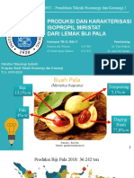 LapProposal Produksi Dan Karakterisasi Isopropil Miristat Dari Lemak Biji Pala