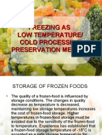 5 FREEZING AS LOW TEMPERATURE COLD PROCESSING PRESERVATION METHOD