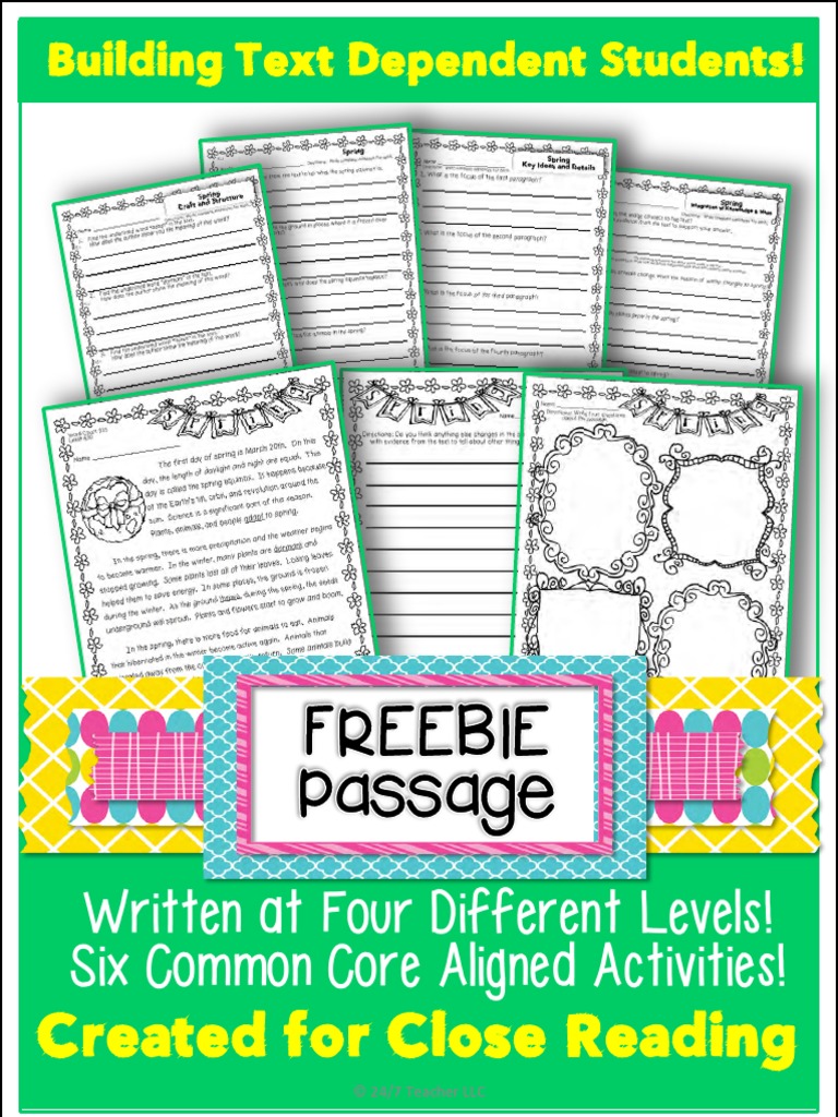 Building Text Dependent Students!: Written at Four Different Levels ...