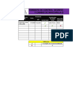 Formato de Desinfección de Careta Facial y Control de Mascarilla Por CORONAVIRUS