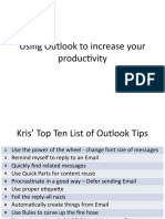 Using Outlook To Increase Your Productivity