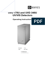 UVD 170U and UVD 340U UV/VIS Detectors: Operating Instructions