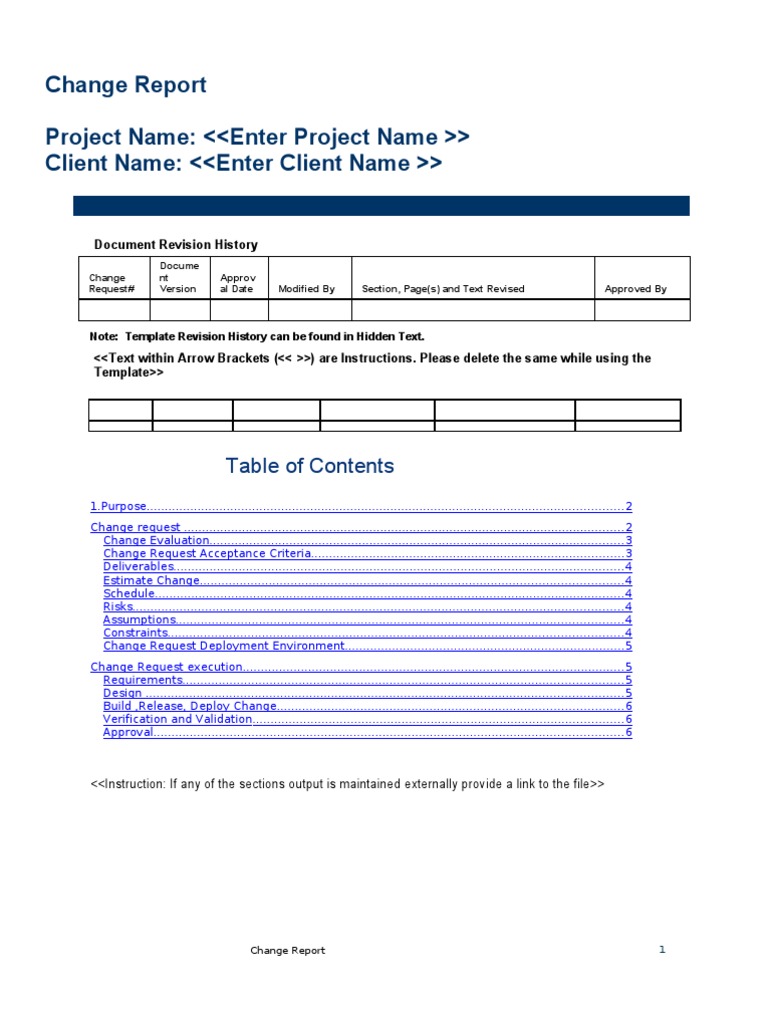 Change Request Evaluation Report | PDF | Areas Of Computer Science ...