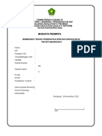 Biodata Peserta Bimbingan Teknis Madrasah