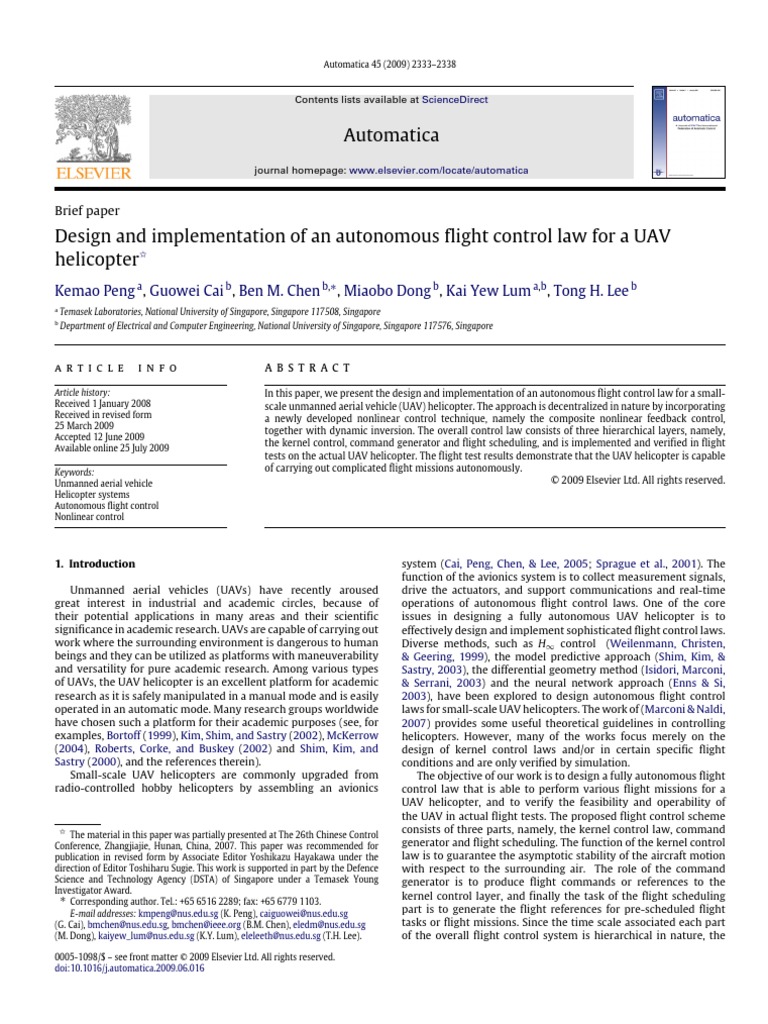Design and Implementation of An Autonomo | PDF | Unmanned Aerial ...