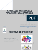 Elaboración de programas formativos por competencias