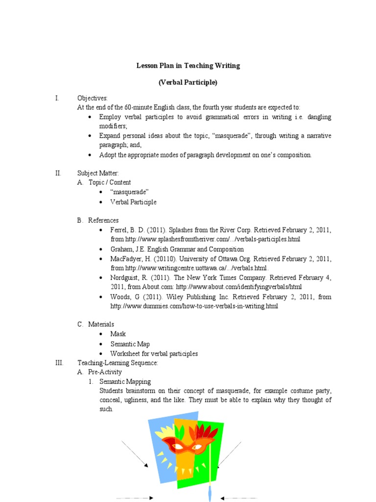worksheet Participle Phrase Worksheet lesson plan